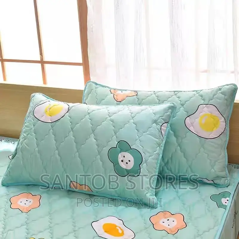 6 by 6 Waterproof Bedsheet With 2 Pillow Case