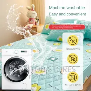 6 by 6 Waterproof Bedsheet With 2 Pillow Case
