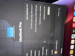 Laptop Apple MacBook Pro 2017 16GB Intel Core I7 SSD 500GB