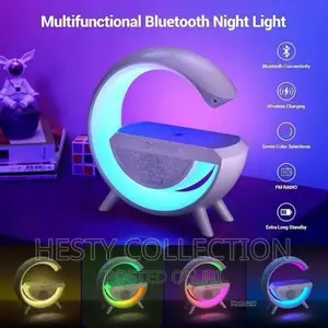 G Shape RGB Light Wireless Charger Bluetooth Speaker