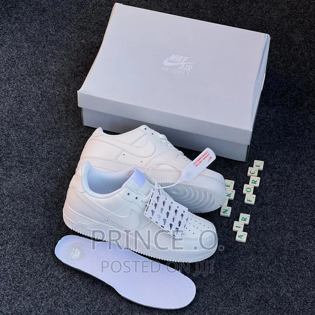 Original Plain White Air Force 1