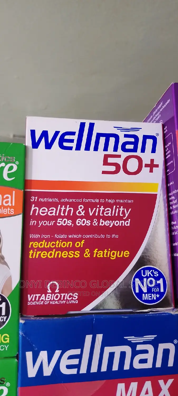 Vitabiotics Wellman 50+ Vitamin Mineral Supplement 30 Tabs in Ikeja