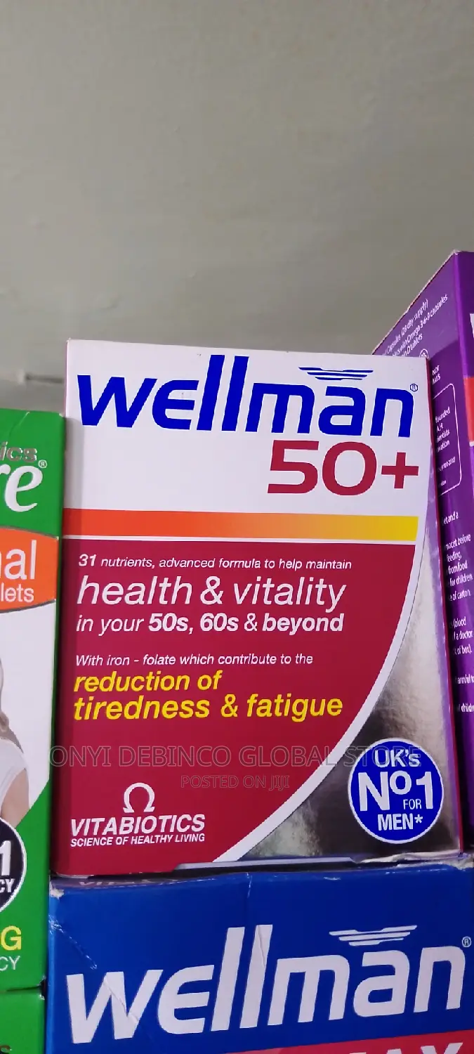 Vitabiotics Wellman 50+ Vitamin Mineral Supplement 30 Tabs in Ikeja