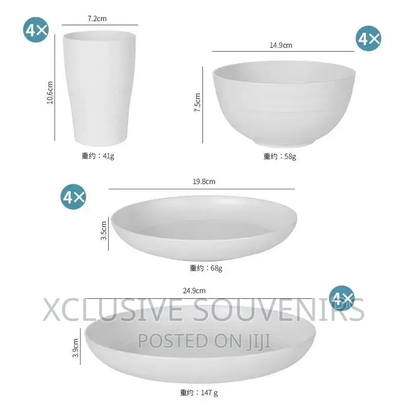 16pcs Ceramic Stoneware Dinner Set