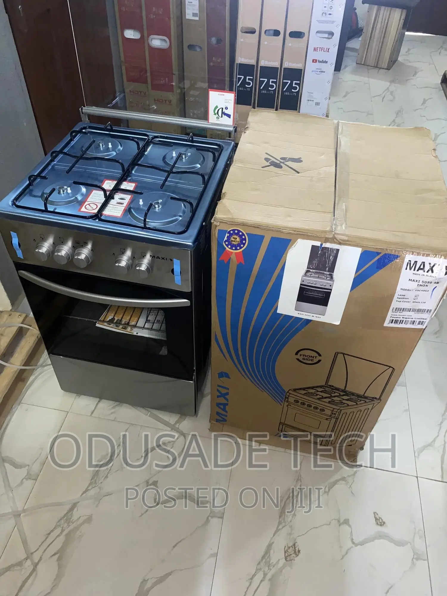 Maxi 50*50 With Oven 4 Burner Gas Cooker Basic