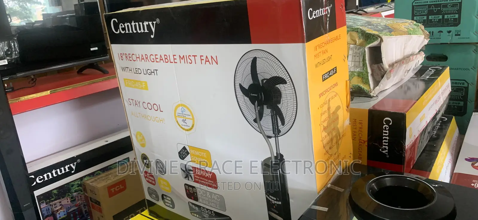 18 Inches Rechargeable Mist Fan