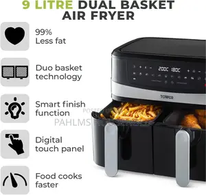 Tower 9liters Dual Air Fryer