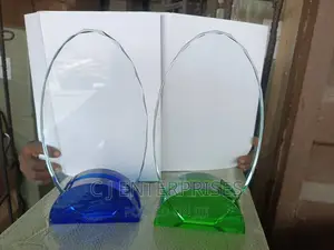 Glass Award Plaque C789