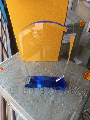 Glass Award Plaque E778