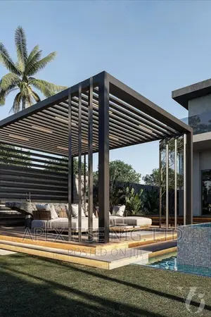 Pool Area Metal Pergola