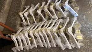 2 in One White Hangers With Clips