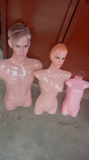 Plastic Backless Male., Female and Kid Mannequin
