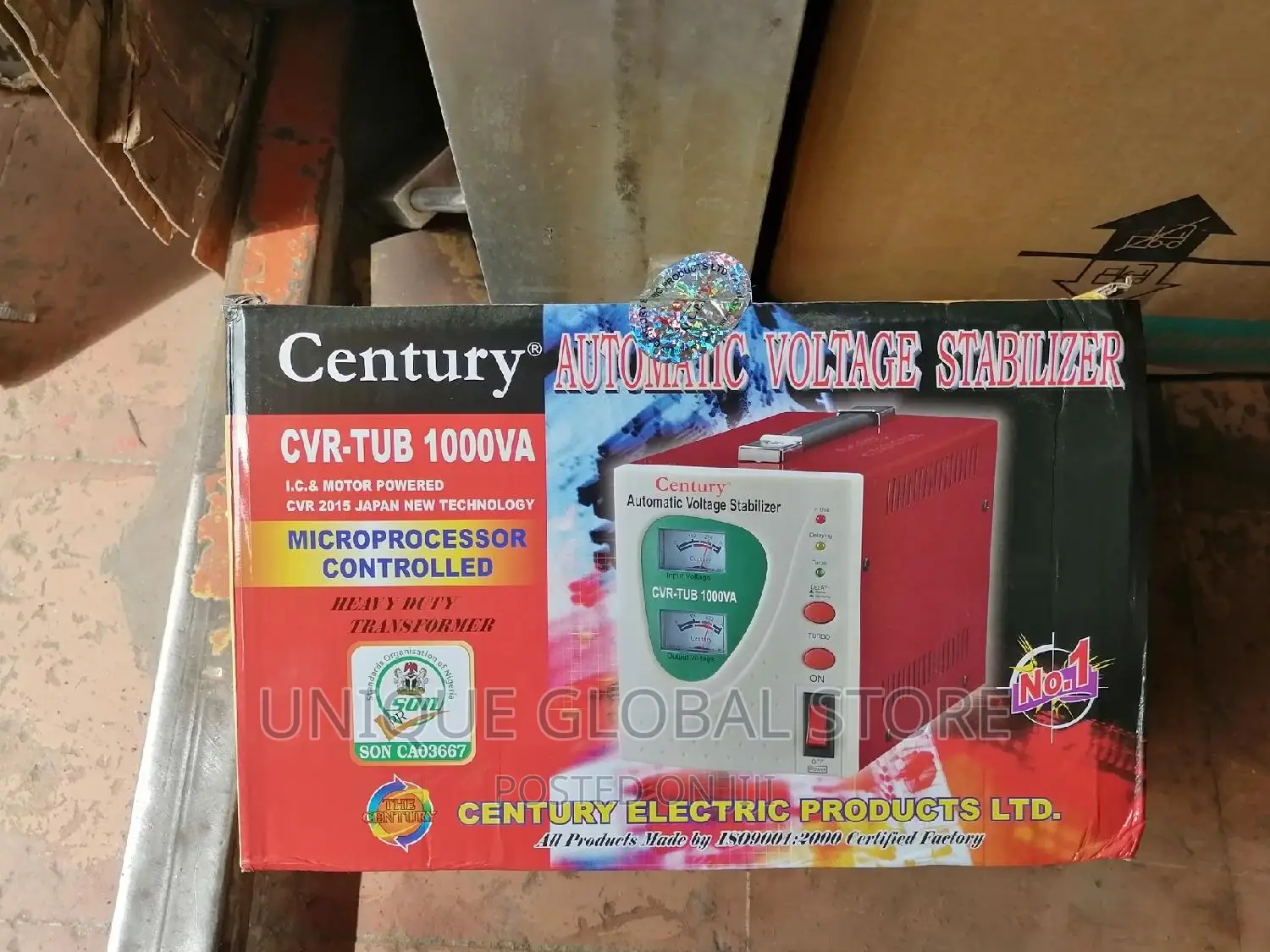 Century Automatic Voltage Stabilizer CVR-Tub 1000va