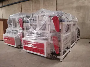 Double Deck Nylon Bag Making Machine 4lines With Conveyor