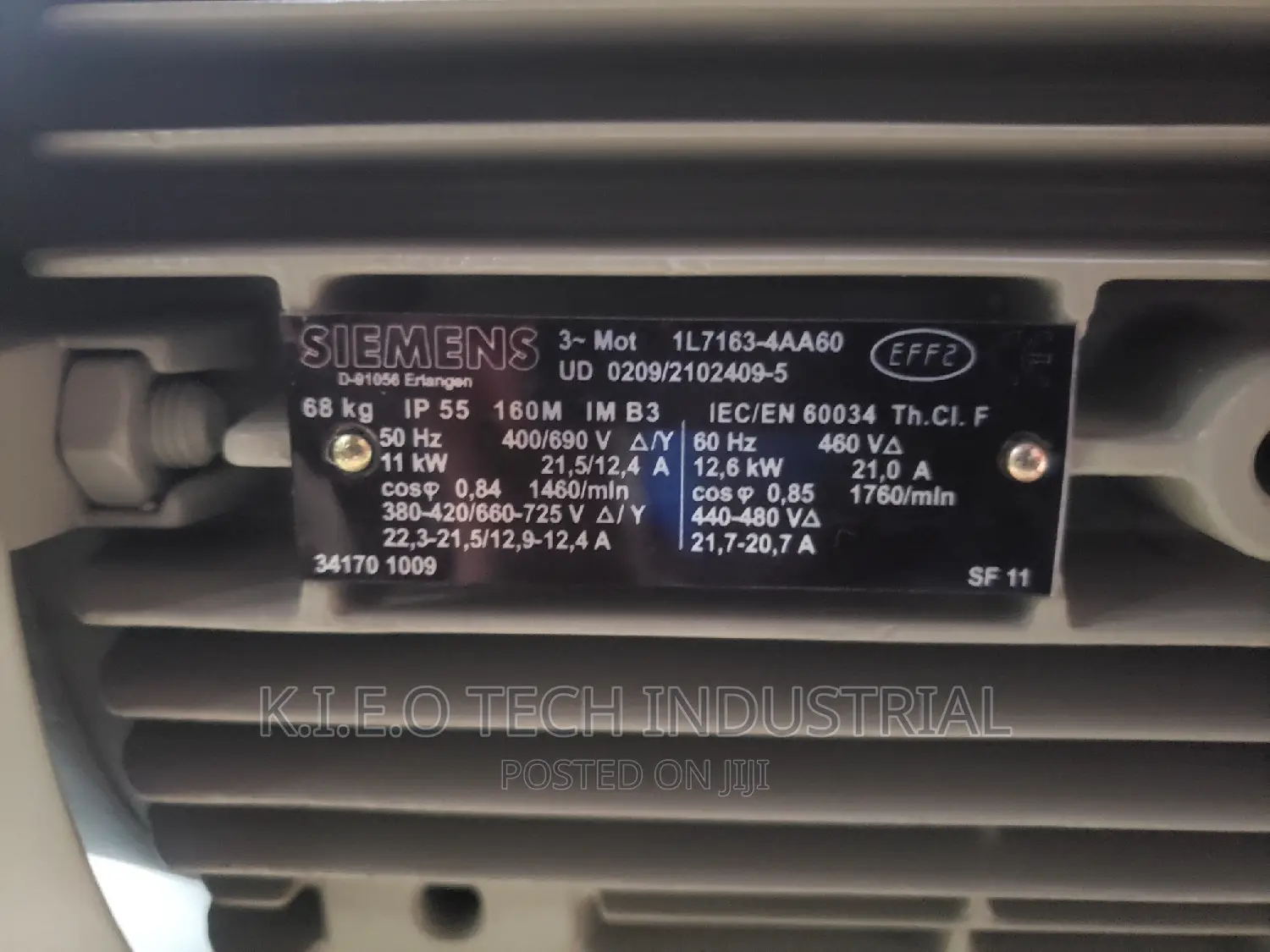 Siemens Electric Motor(11kw) 15hp
