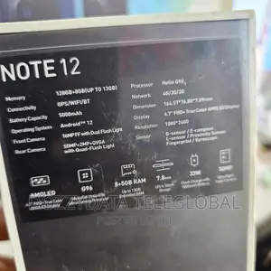 New Infinix Note 12 128 GB
