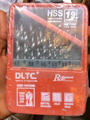 1mm - 10mm Set of Drilling Bits Quantity - 19pcs