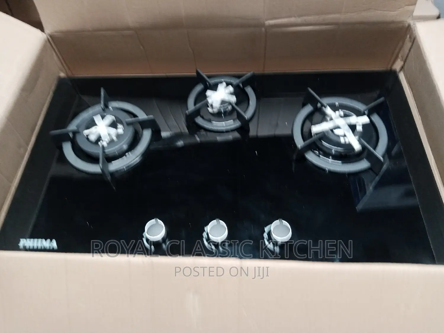 Gas Coker 3 Burner Glass