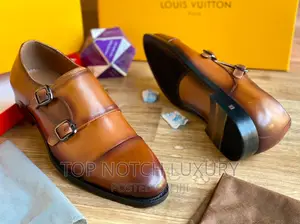 Original Louis Vuitton Men Leather Designer Shoe