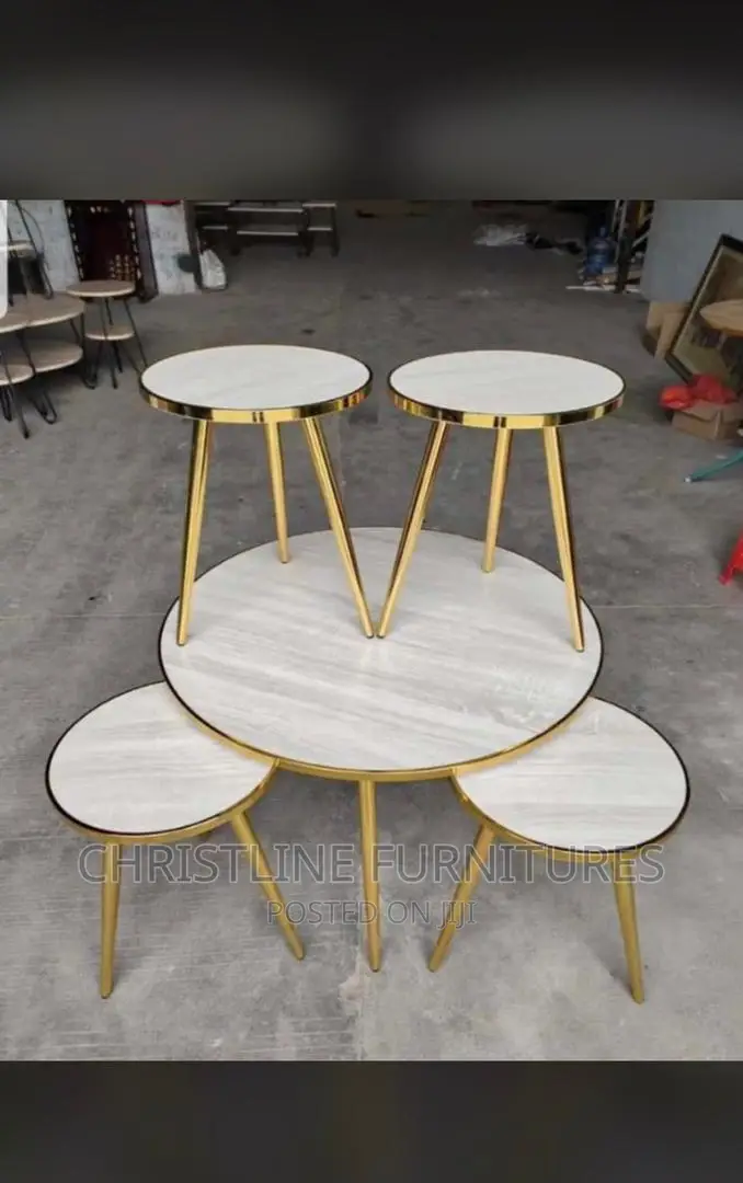 Center Table and Four Side Stool