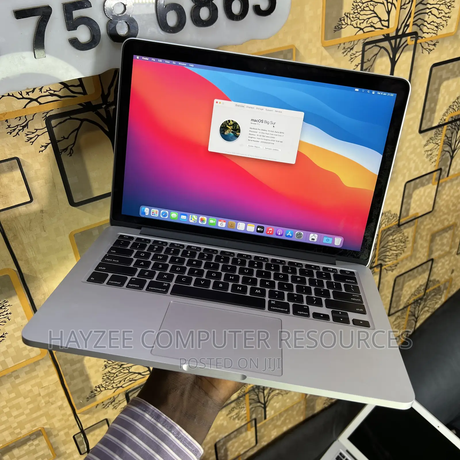 Laptop Apple MacBook Pro 2015 8GB Intel Core i5 SSD 256GB