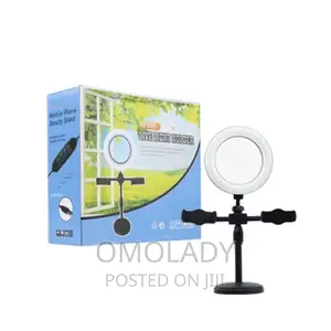 Two-Handed Mobile Phone Live Light Holder Stand