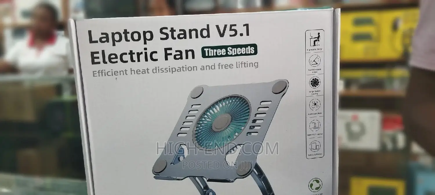 Laptop Stand V5.1 Three Speeds Electric Fan