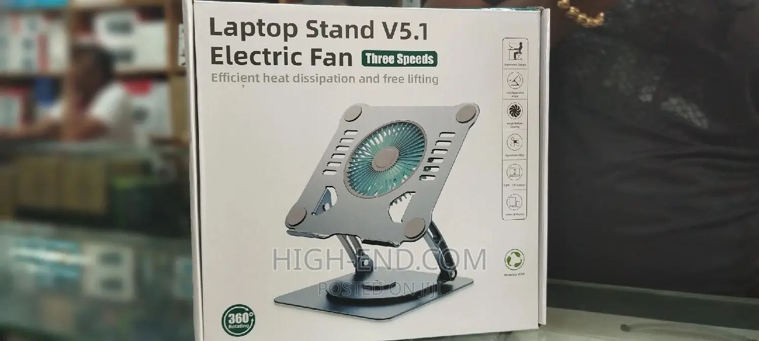 Laptop Stand V5.1 Three Speeds Electric Fan