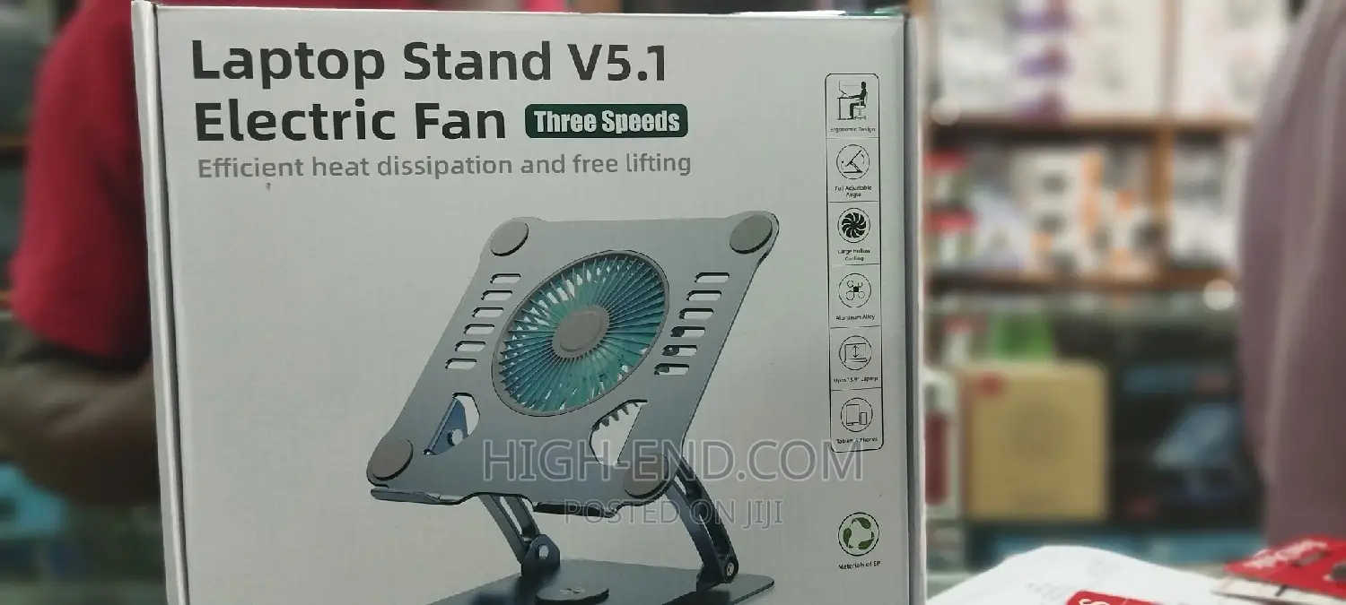 Laptop Stand V5.1 Three Speeds Electric Fan