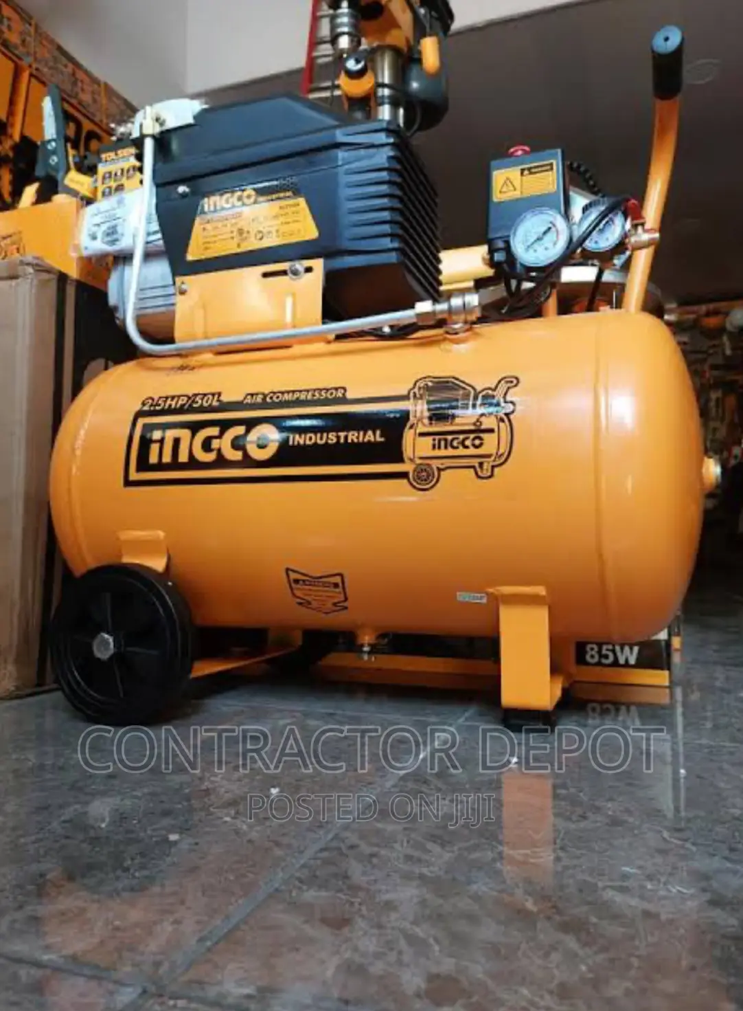 Ingco Air Compressor 2.5HP 50L - AC255011 - Contractor Depot Price: ₦ ...