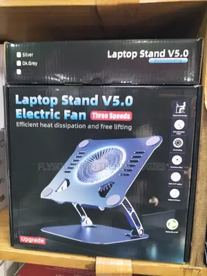 Photo - Laptop Stand V5.0 With Electric Fan | Upgrade Three Speed