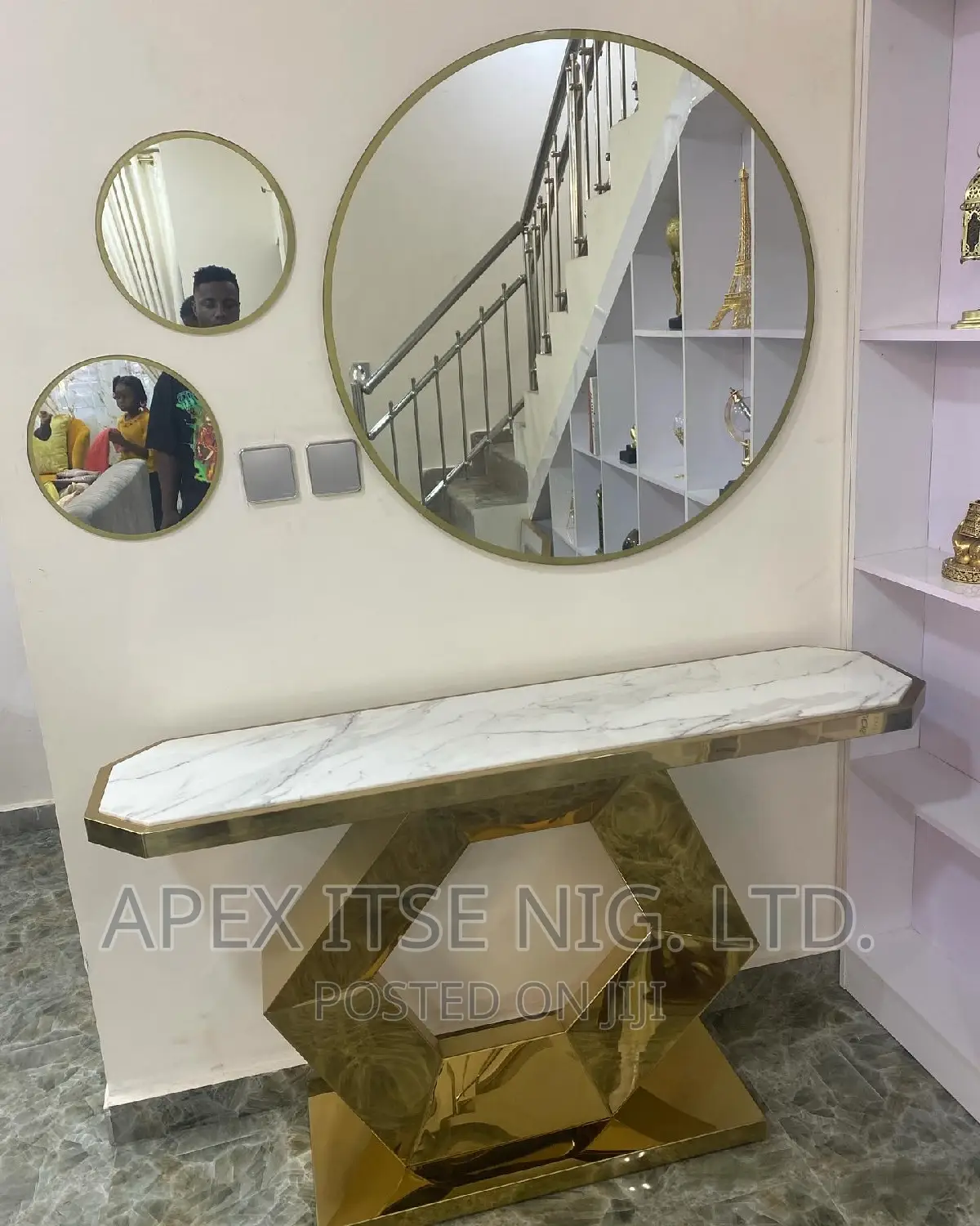 Gold Edging Wall Mirror