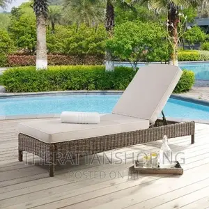 Woven Rattan Pool Beds With Cushion
