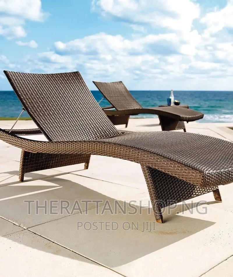 Woven Rattan Pool Beds With Cushion in Ikeja - Furniture, Therattanshop ...