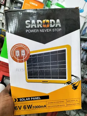 SARODA 6V 6W Solar Panel for Charging