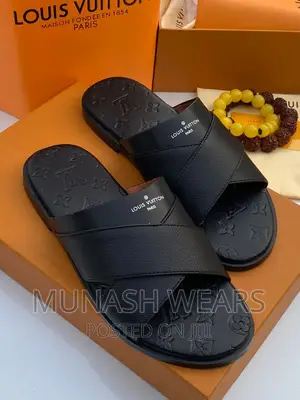 Louis Vuitton X Fendi Leather Slipers