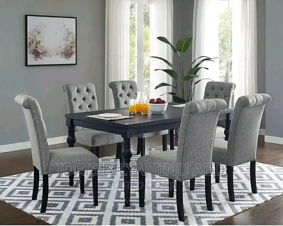 Six Chairs Dining Table
