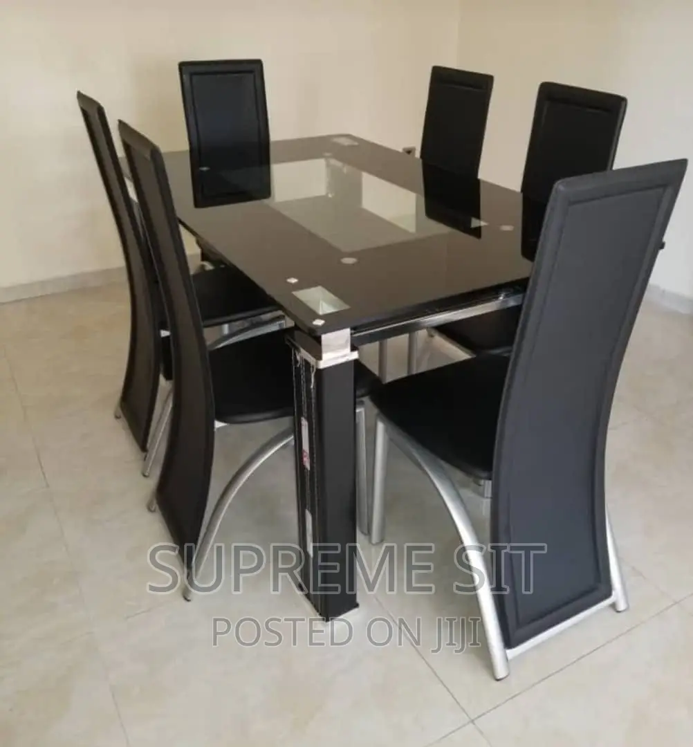 Classic Glass Dinning Set by 6 Chairs and Table in Ikotun/Igando ...