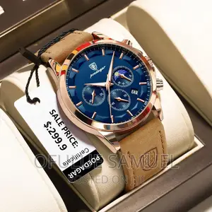 Genuine Leather Poedagar Wristwatch