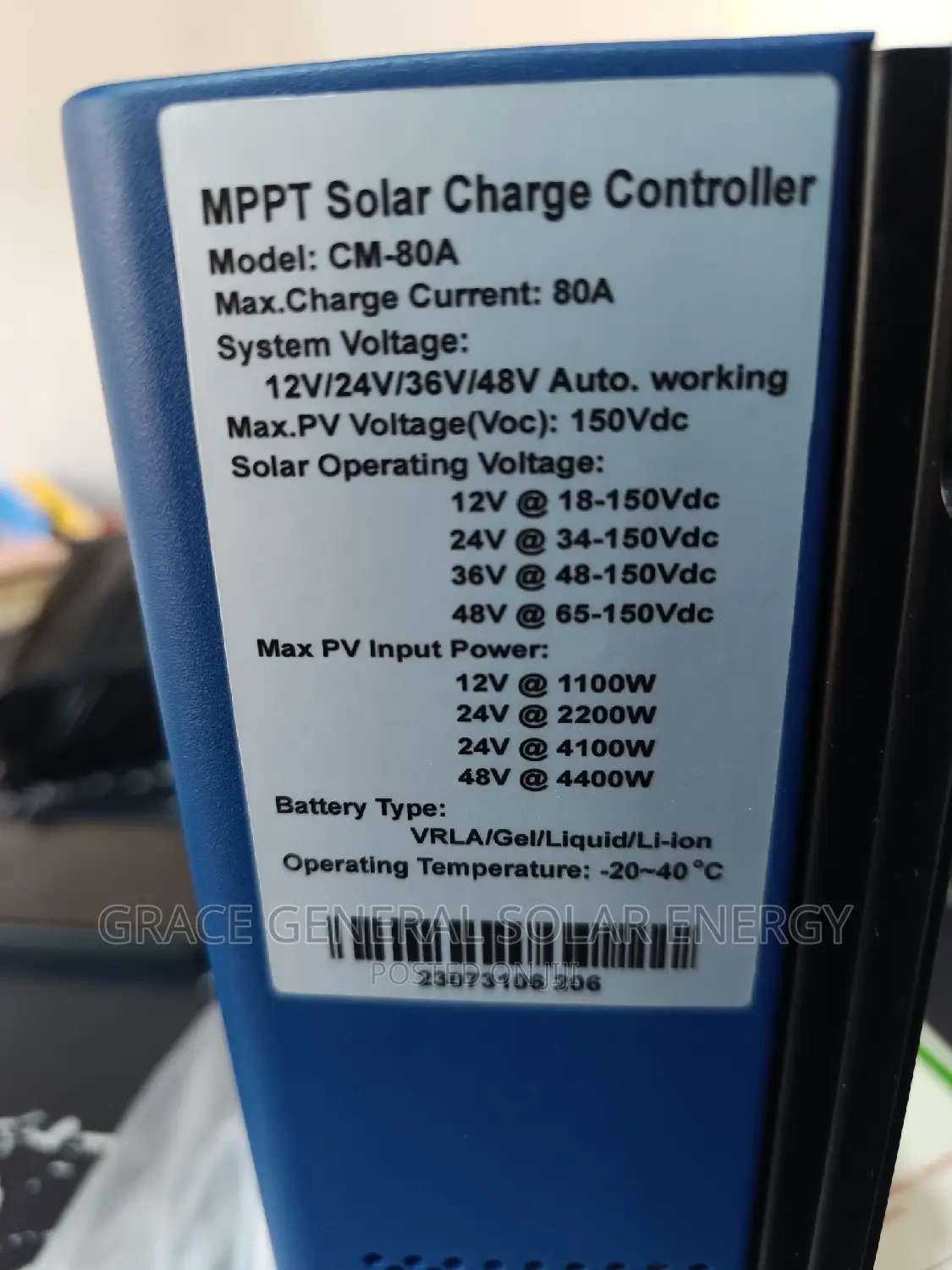 80A Snadi MPPT Charge Controller