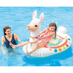 Cute Lama Ride-on Inflatable Pool Float (53in L X 37in X 44