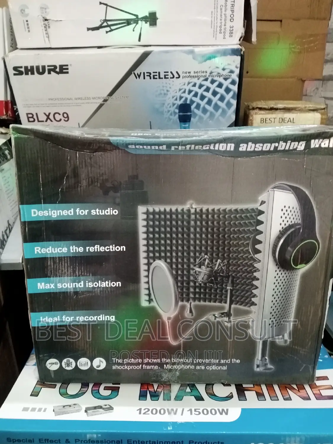Sound Reflection Shield.