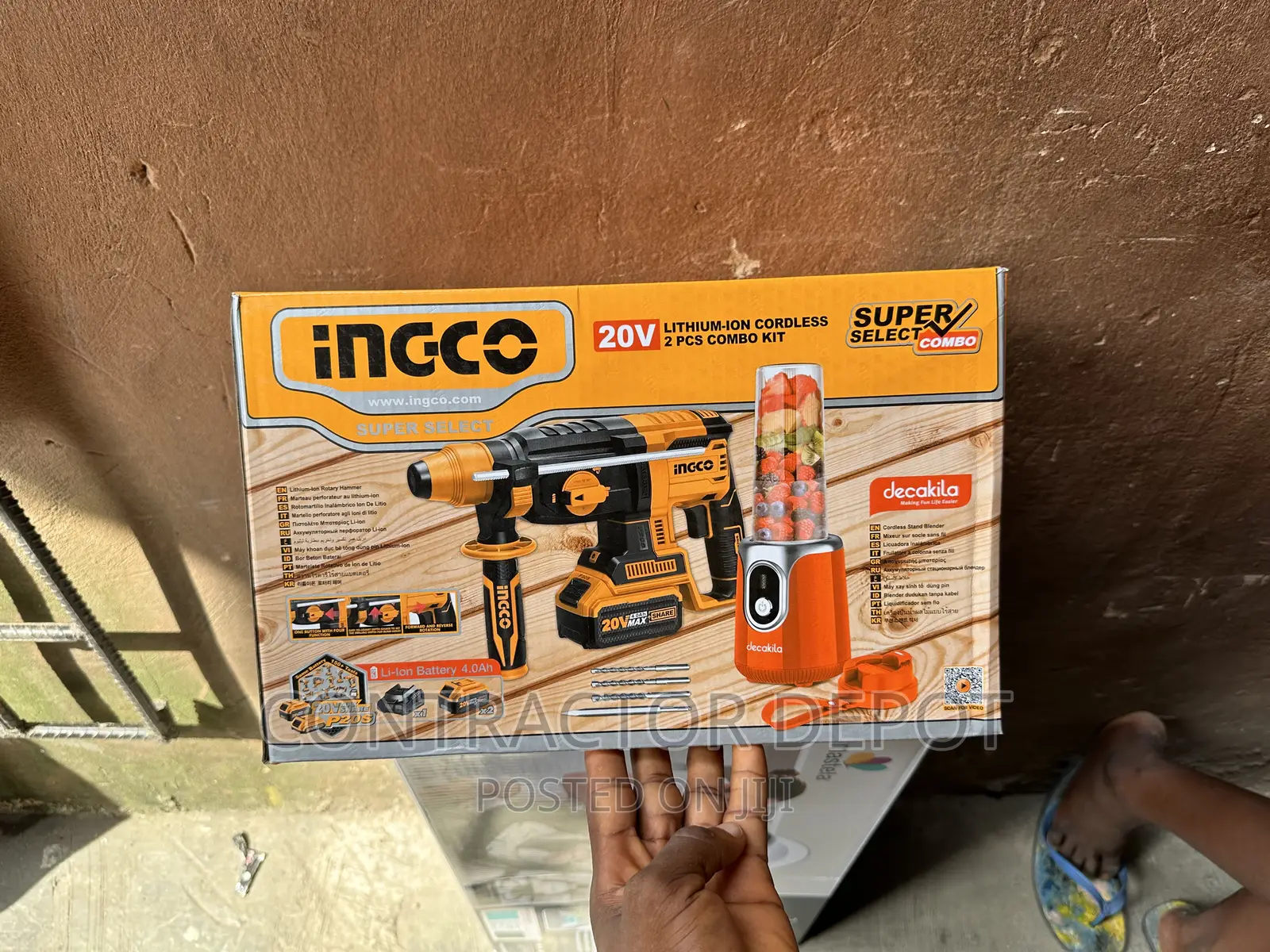 Ingco Combo Rotary Hammer Drill Cordless