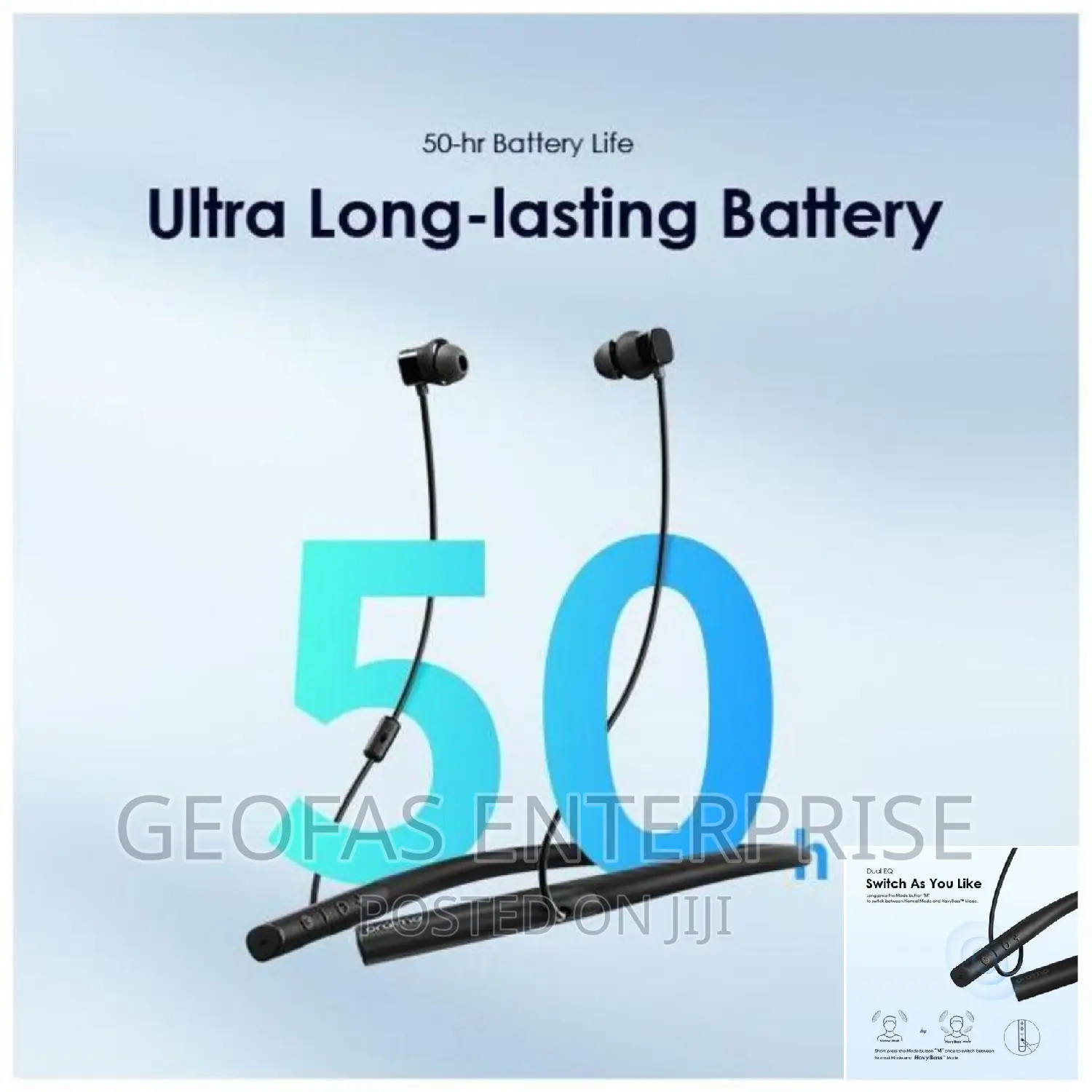 Oraimo Wireless Necklace Pro Hybrid Neckband Headphone