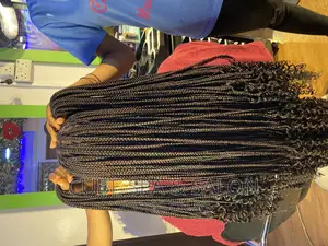 Knotless Braids With Curly Ends