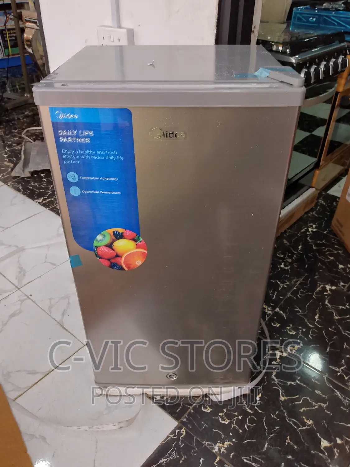 Midea 85 Litres Refrigerator (Hs-112l) - Silver