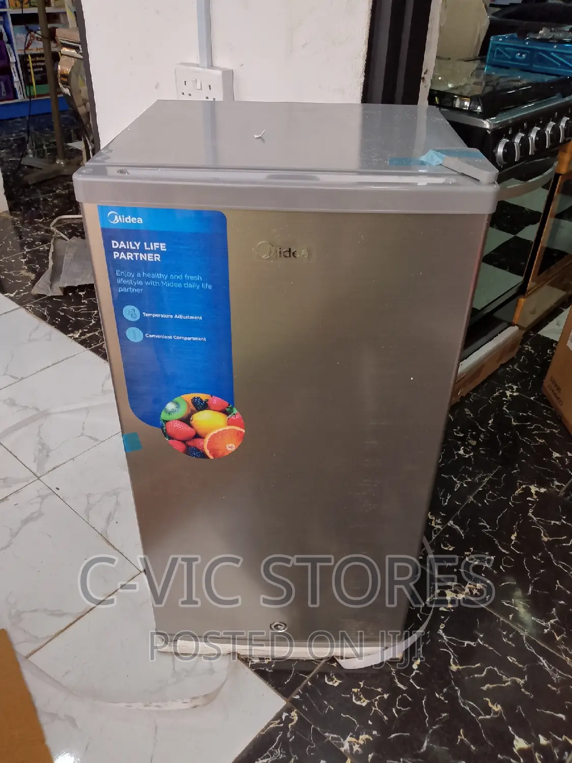 Midea 85 Litres Refrigerator (Hs-112l) - Silver
