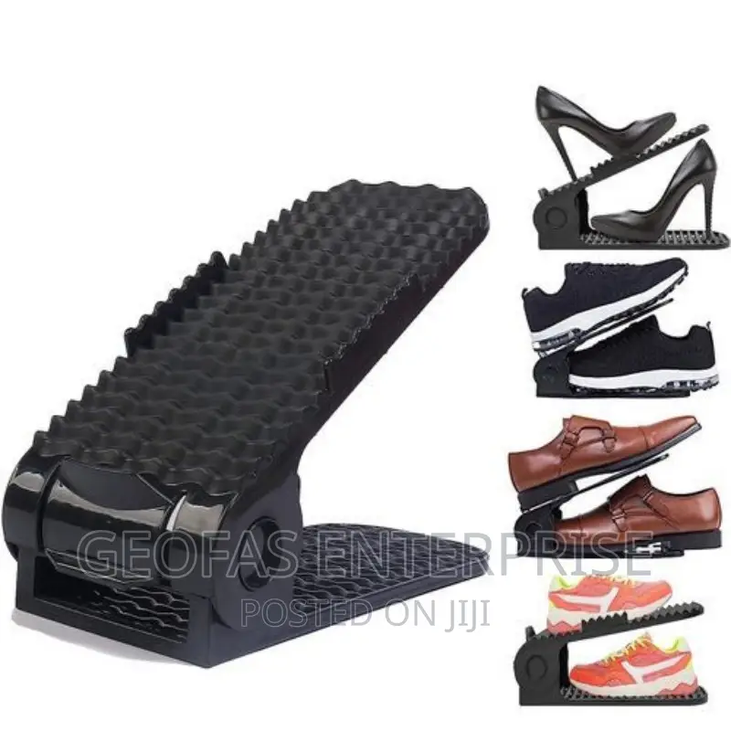 Original 2pics Shoe Rack Space Adjustable Shoe Organiser