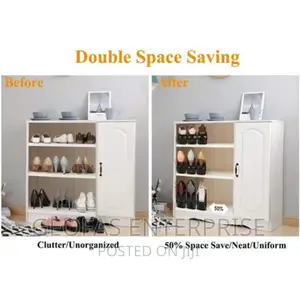 Original 2pics Shoe Rack Space Adjustable Shoe Organiser