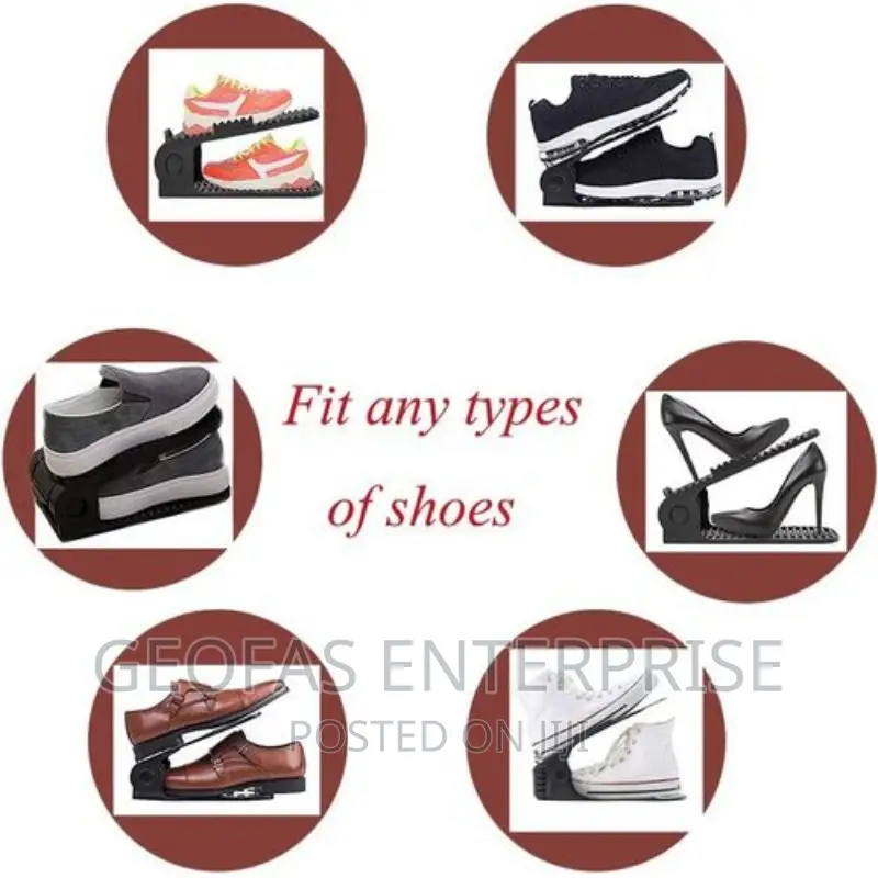 Original 2pics Shoe Rack Space Adjustable Shoe Organiser